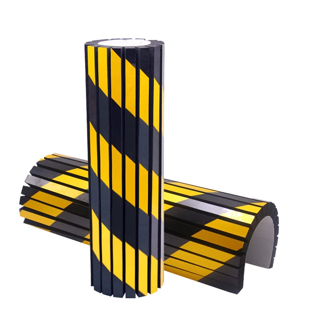 Garage Wall Protector Foam Wall Column Guard for Parking Garages - Reflective Wall Edge Protector - 2 Pack Pole Guard - Wall Edge and Bumpers Guards