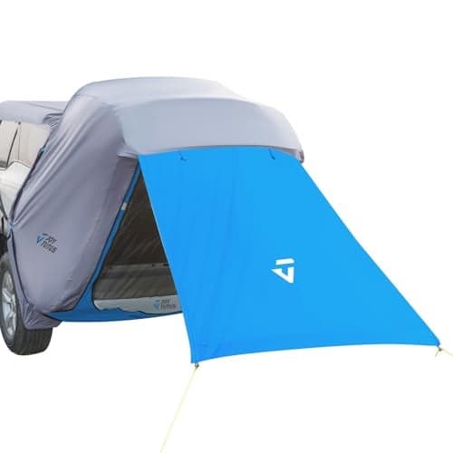 JOYTUTUS SUV Tailgate Tent with Awning Shade, Car Roof Canopy and Poles, Water Resistant Camping Tent, Outdoor Travel Preferred, Universal Fit Most SUV- Green