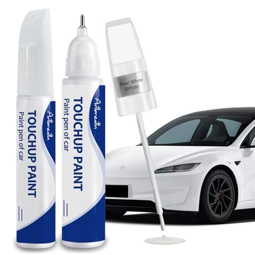 Pearl White(PPSW) Touch Up Paint for Tesla Car Paint Pen Scratch Repair Two-In-One Touch Up Paint Automotive Paint Pen for Tesla Model Y/3/X/S