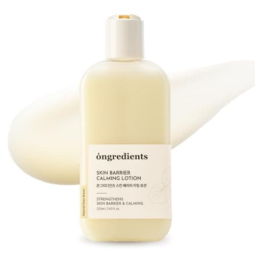 ONGREDIENTS Skin Barrier Calming Lotion Lightweight Moisturizer for Dry Sensitive Skin Centella 9Peptide Complex Glucose Soothing Calming Hydrating Vegan Korean skincare 743 fl Oz