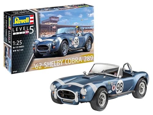 Revell 07669 62 Shelby Cobra 289 125 Scale UnbuiltUnpainted Plastic Model Kit