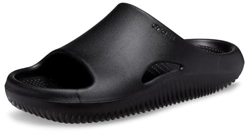 Crocs Unisex-Adult Mellow Recovery Slides Black Men's 6 Women's 8 Medium