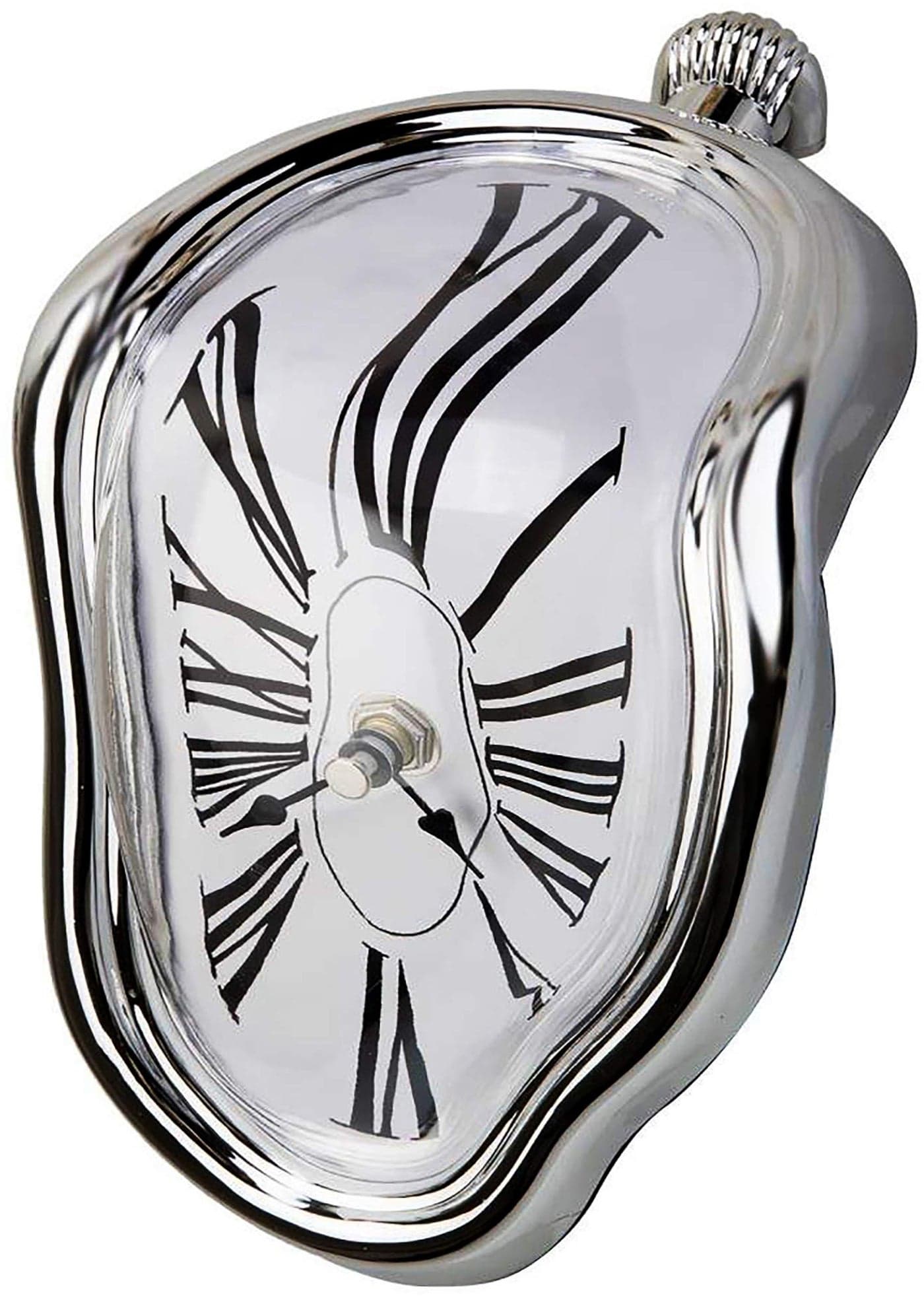 Creatov Decorative Dali Watch Melting Clock Surrealistic Table Shelf Desk Fashion Melted Clock Salvador Dali Inspired Funny Home Decor Office Best Birthday Gift Idea
