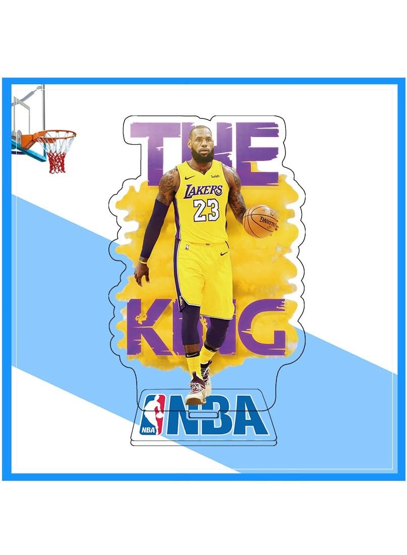 NBA star humanoid display stand home decoration office school dormitory decoration-James, a great gift for basketball lovers - 15 cm