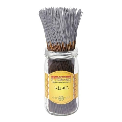 Wild Berry Incense Sticks - Lilac - Crisp Aroma with Hyacinth and Citrus - Hand Dipped in The USA (100 Count)