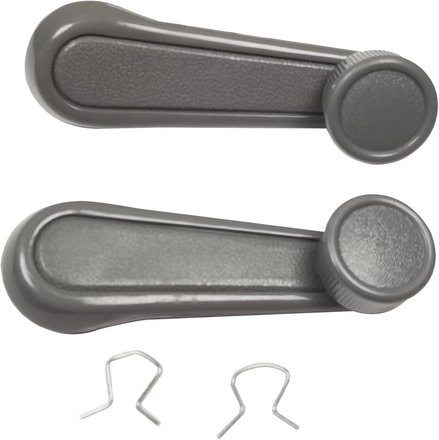 Lcyolada Interior Window Crank Handle Set, Textured Gray for Toyota Models (1973-2017)