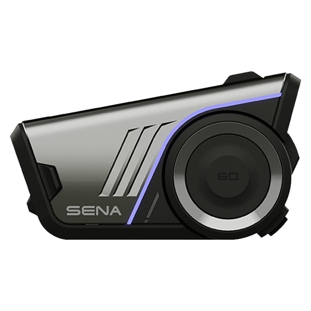 Sena 60S Motorcycle Communication Headset with Wave Mesh and Bluetooth Intercom 2nd Generation Sound by Harman Kardon