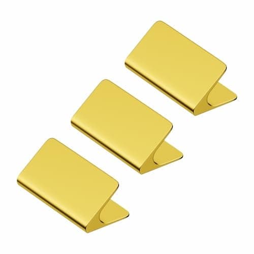 LAPO 3 Piece Drawer Pull Knobs – Cabinet Knob for Kitchen, Wardrobe, Cupboard, and Home Furniture (Material-Aluminum, PVD Gold Finish)
