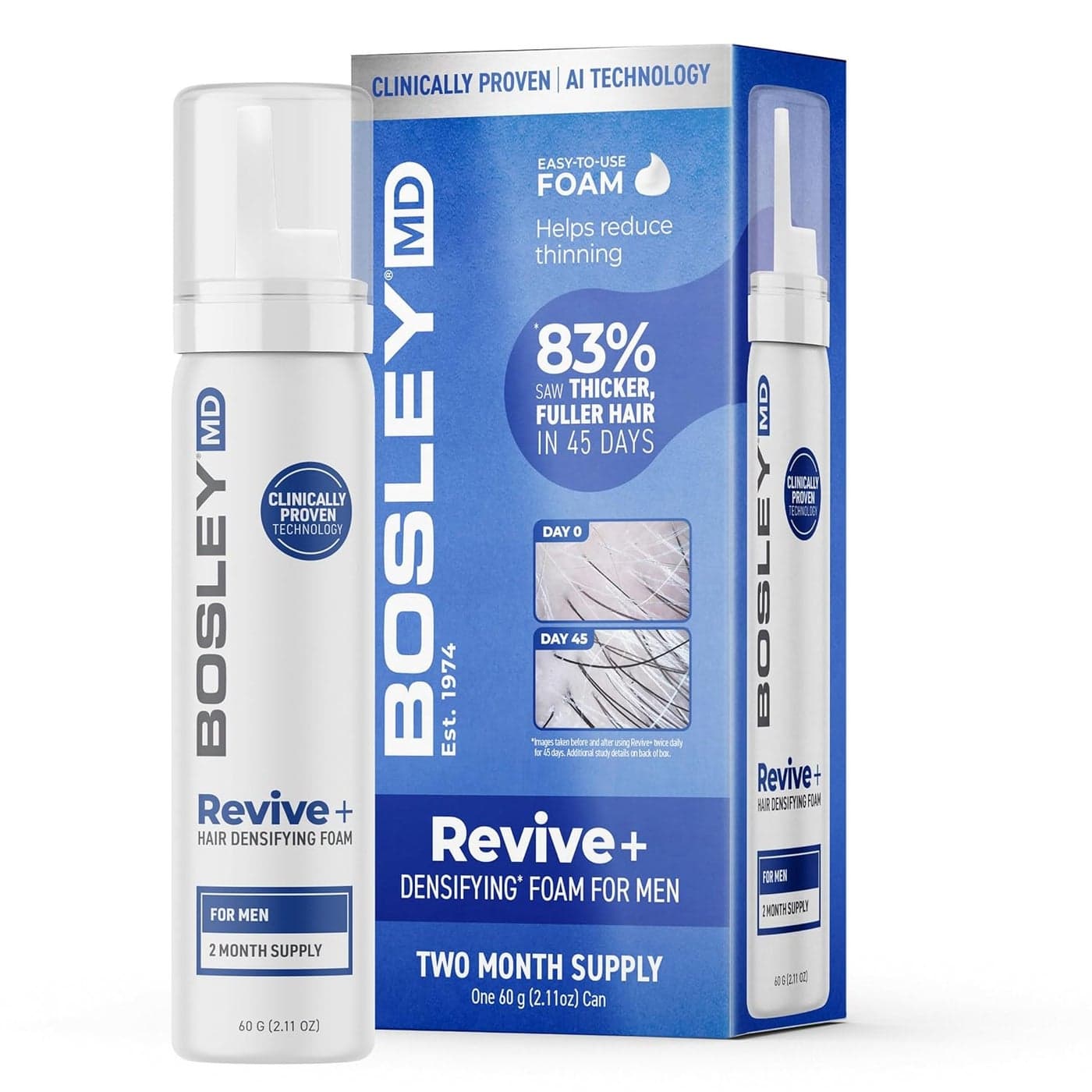 BosleyMD Mens Revive Densifying Treatment Foam