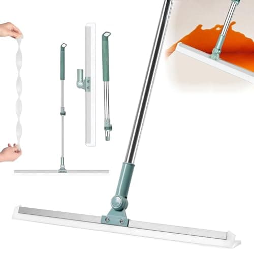 GKN Heavy Duty 50 Inch Magic Broom Silicon Floor Wiper 180 Degree Rotating Squeegee Broom for Cleaning Silicon Rubber Floor Scrubber for Home Garage Bathroom Tile Marble Glass Window Cleaning