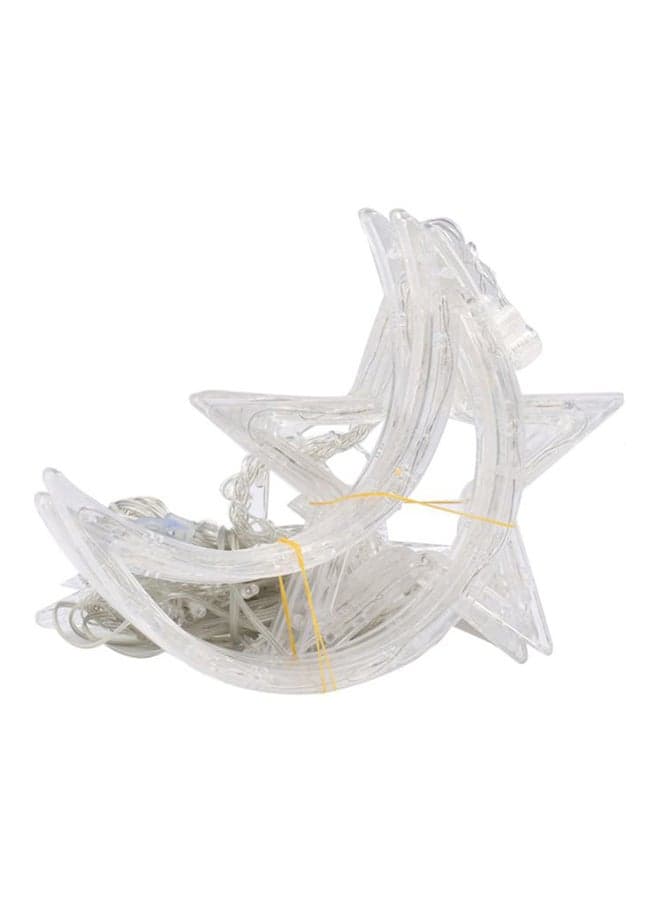 Moon And Star Design Ramadan Light White 2.5x1cm
