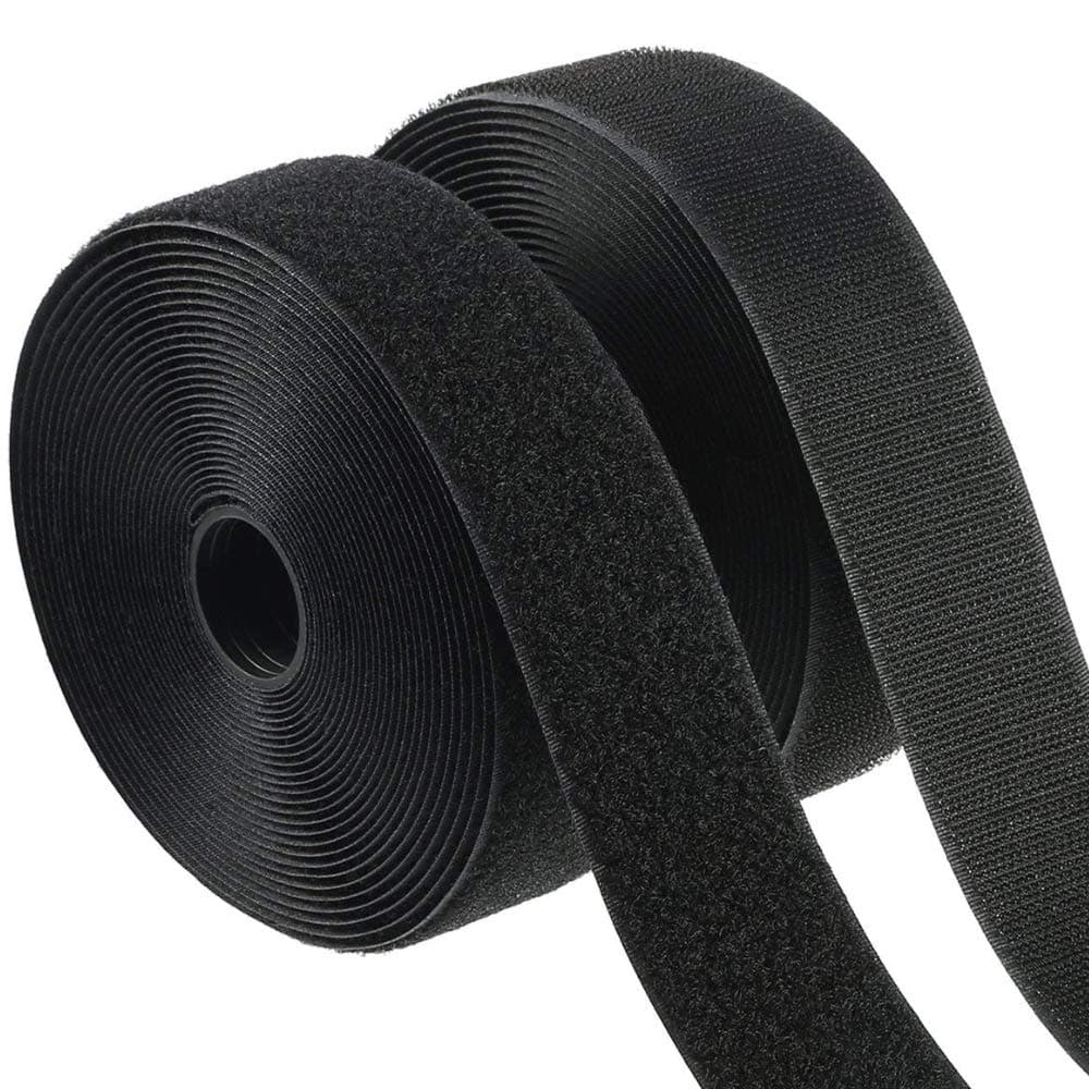 15 inch Wide 20 Feet Sew On Hook Loop Tape Roll Closeout Nylon Strips Fabric Water Tear Resistant for Window Curtain Handbags Clothes Shoes Backpacks NonAdhesive Back