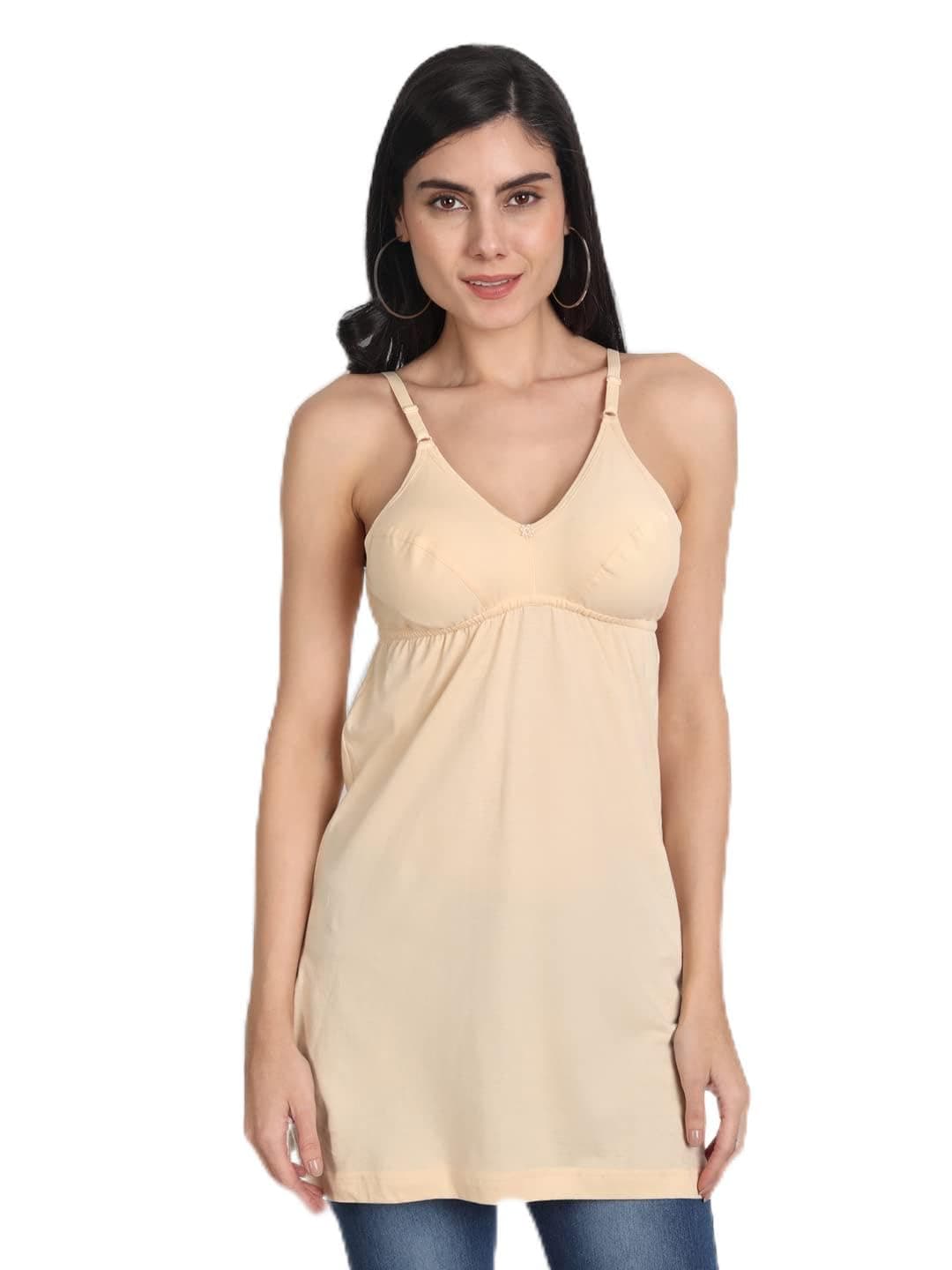 Aimly Women Cotton Sleeveless Camisole Slip Spaghetti Pack of 1