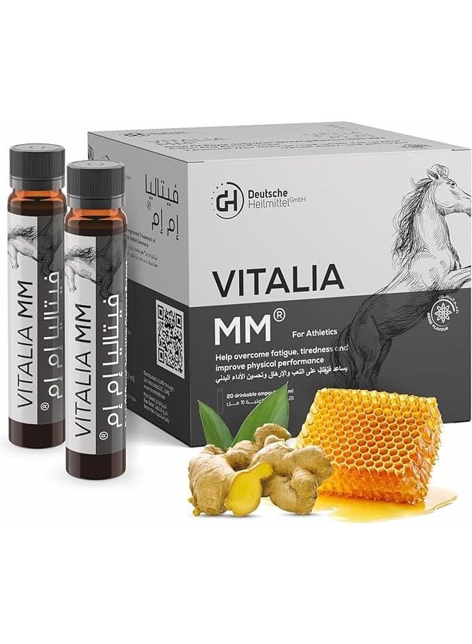 Panax Ginseng & Royal Jelly Ampules 1000 mg - Supports Cognitive Function, Physical Performance and Boost Energy Levels with - Vitamin C, E & Open Bee Pollen