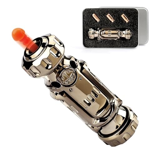HTSHO Fidget Gun Fidget Sliders for Adults Metal Adult Fidget Toys Adult Fidgets for Anxiety and Stress Gold