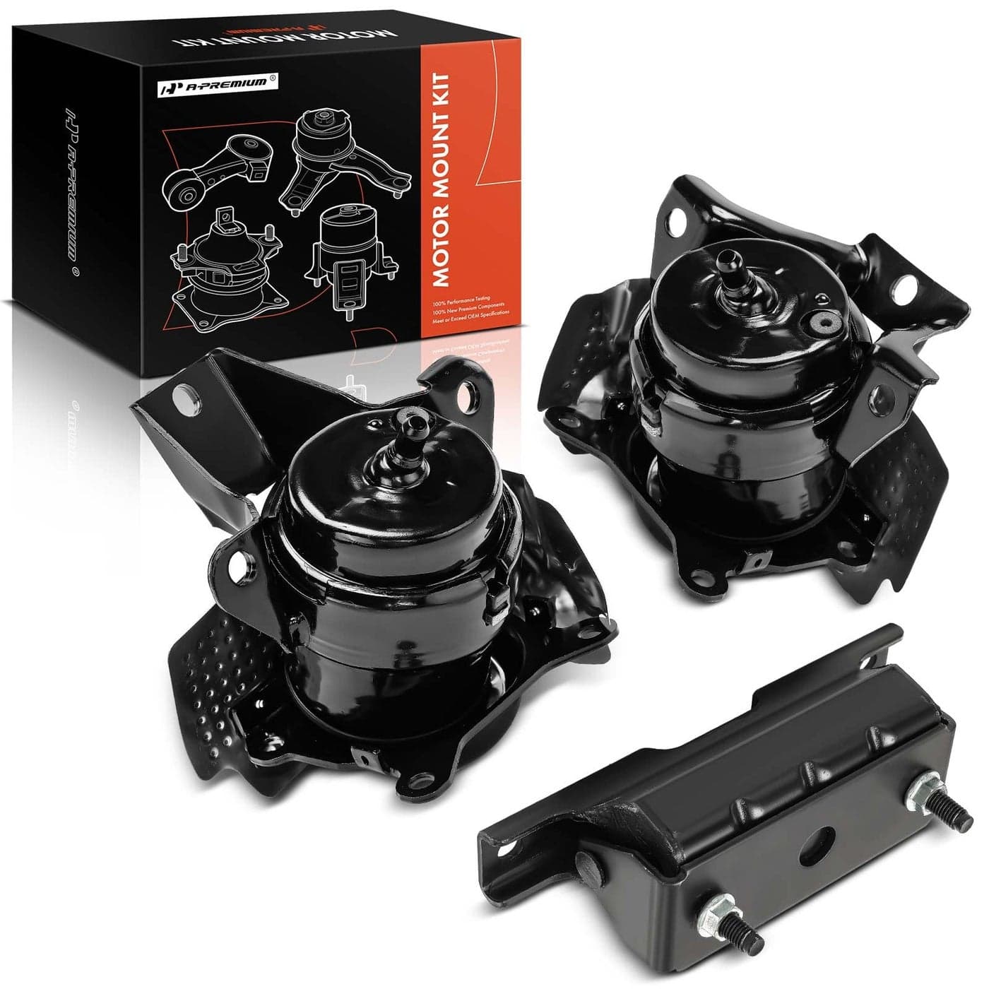 APremium 3PCS Engine Motor Mount and Transmission Mount Set Compatible with Chevrolet Silverado 1500 Tahoe Suburban GMC Sierra 1500 Yukon XL Cadillac Escalade Escalade ESV Except RWD Model
