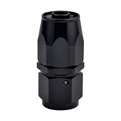 EVIL ENERGY 4AN Hose End Fitting Straight Swivel for CPE Braided Hose Black