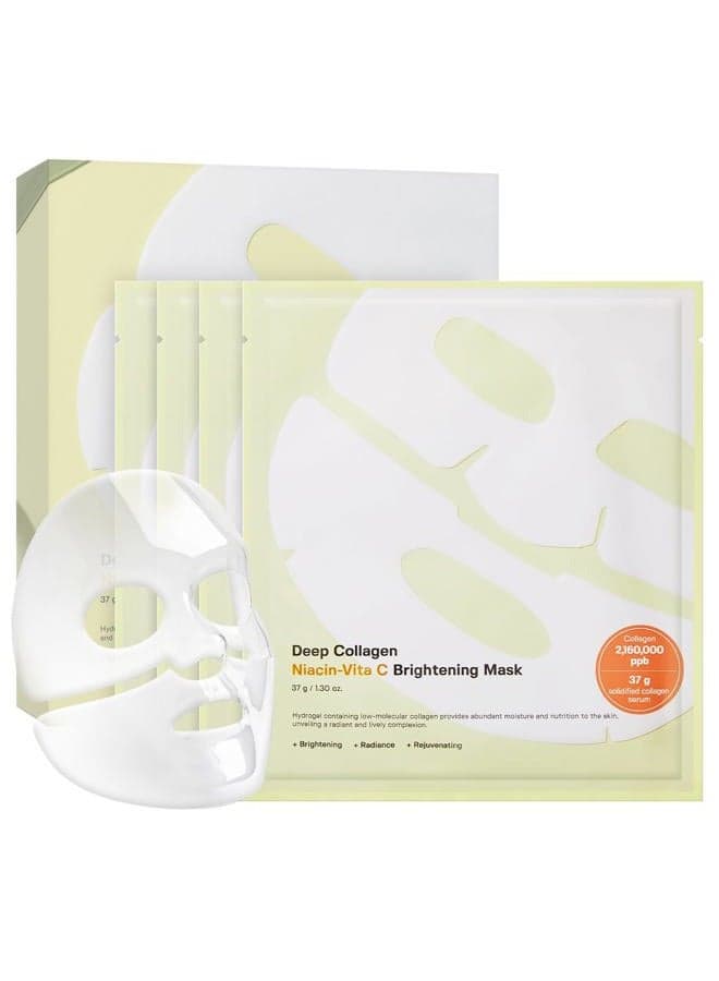 Deep Collagen Overnight mask (4 Count (Pack of 1), Niacin-Vita C)