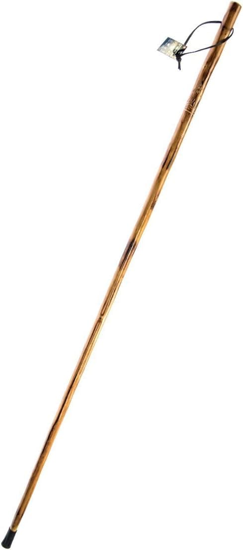 SE Survivor Series Wooden WalkingHiking Stick with HandCarved Howling Wolf Design 55 WS62855HW