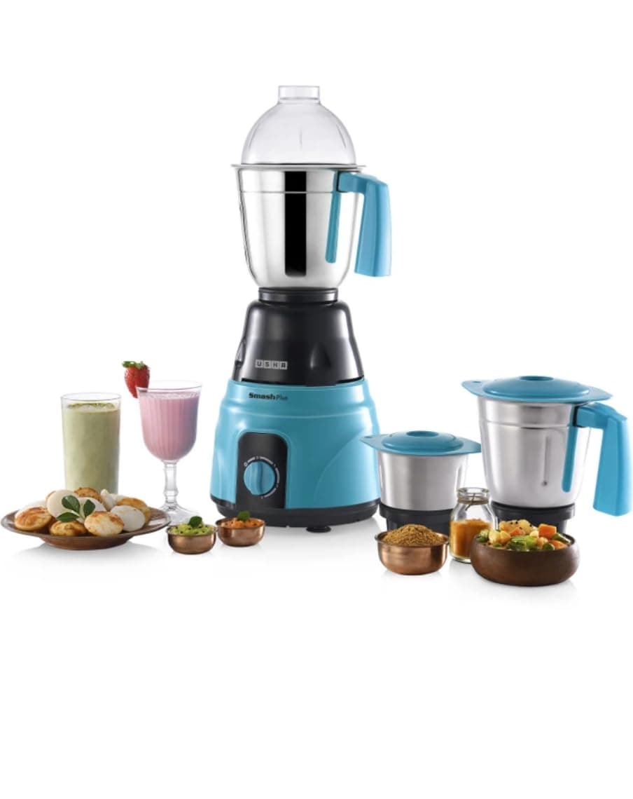 USHA Smash Plus Mixer Grinder MG-3771 Green 750 Watt