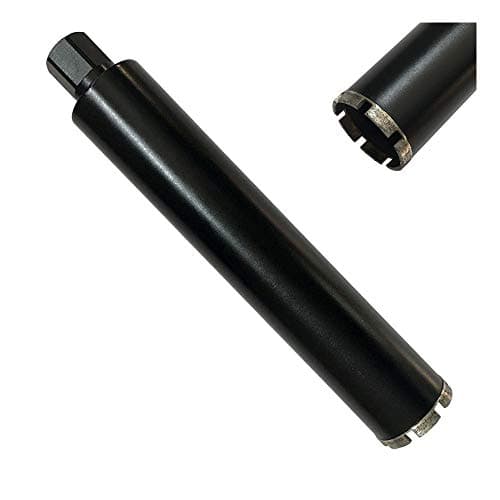 3" High Performance Wet Core Bit for Hard/Reinforced Concrete, 10mm Segment Height, 14" Drilling Depth, Wet Only, 1-1/4"-7 Arbor