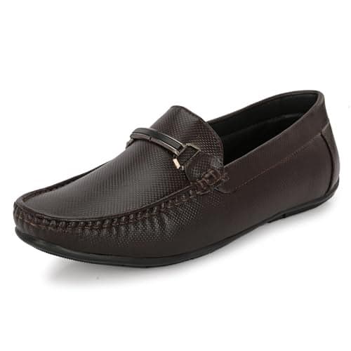 Centrino Loafer for Men | Stylish & Comfortable with Soft Cushioned Insole | Hand-Stitched Design for Trendy 6542-2_Brown_10