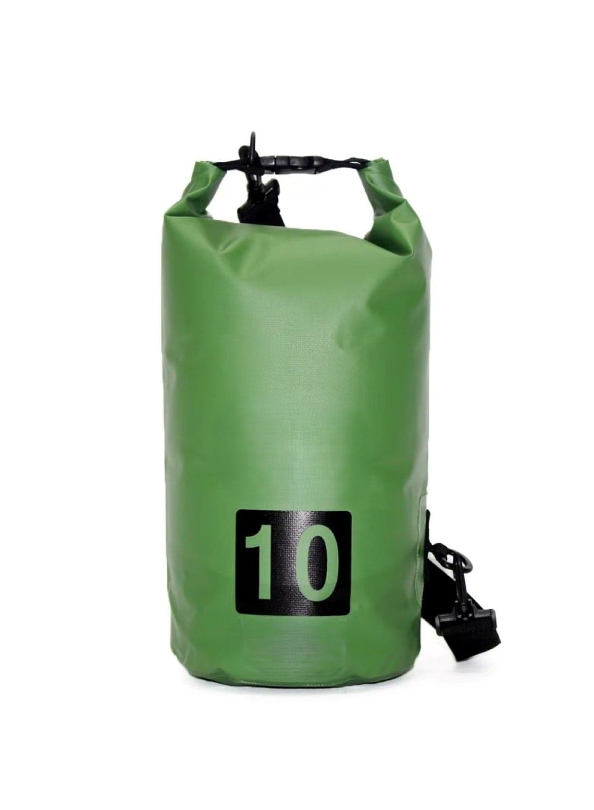 10L Army Green Single-Strap Waterproof Outdoor Sport PVC Bag