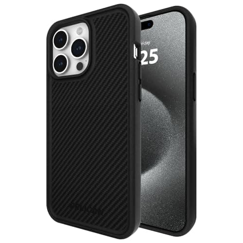 Pelican Protector 6.7" Apple iPhone 15 Pro Max Case | Compatible with MagSafe | 16FT MIL-STD Drop Protection | Magnetic Charging Phone Cases for iPhone 15 Pro Max with Anti-Scratch Technology | Carbon