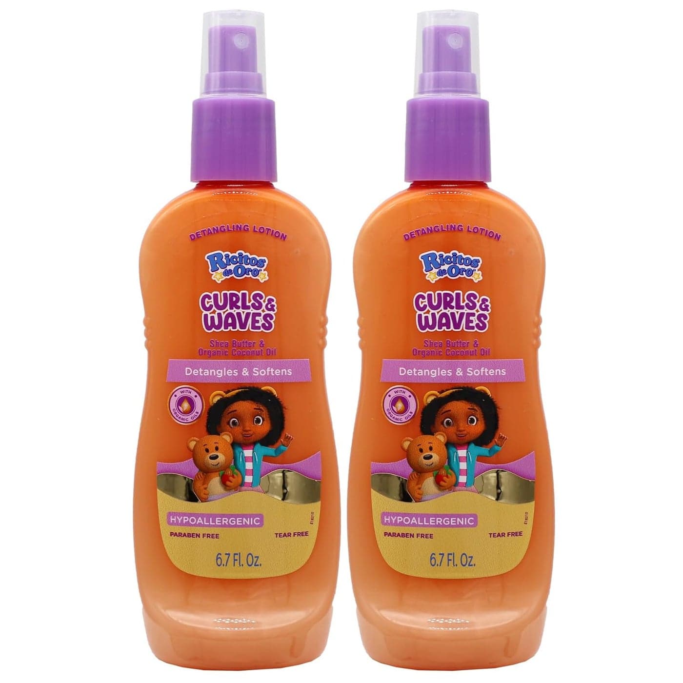 Ricitos Curly Detangling Spray 67 Oz 2Pack