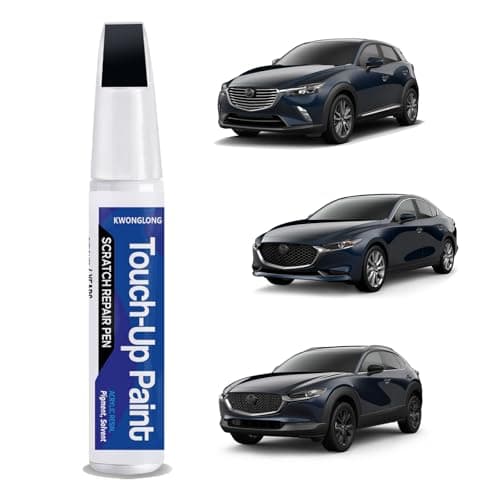 42M Deep Crystal Blue Touchup Paint Compatible with Mazda 2in1 Scratch Repair Pen Exact Color Match Car Scratch Repair Pen