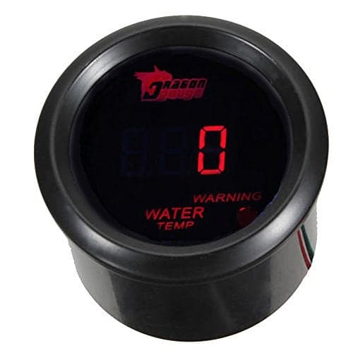 ESUPPORT Car 2" 52mm Digital Water Temp Gauge Red LED Light Temperature Meter Celsius