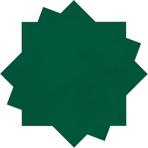 300 Count Dark Green Beverage Napkins,2-Ply Dark Green Cocktail Napkins,Disposable Party Napkins for Dinner Wedding Birthday Party Graduation