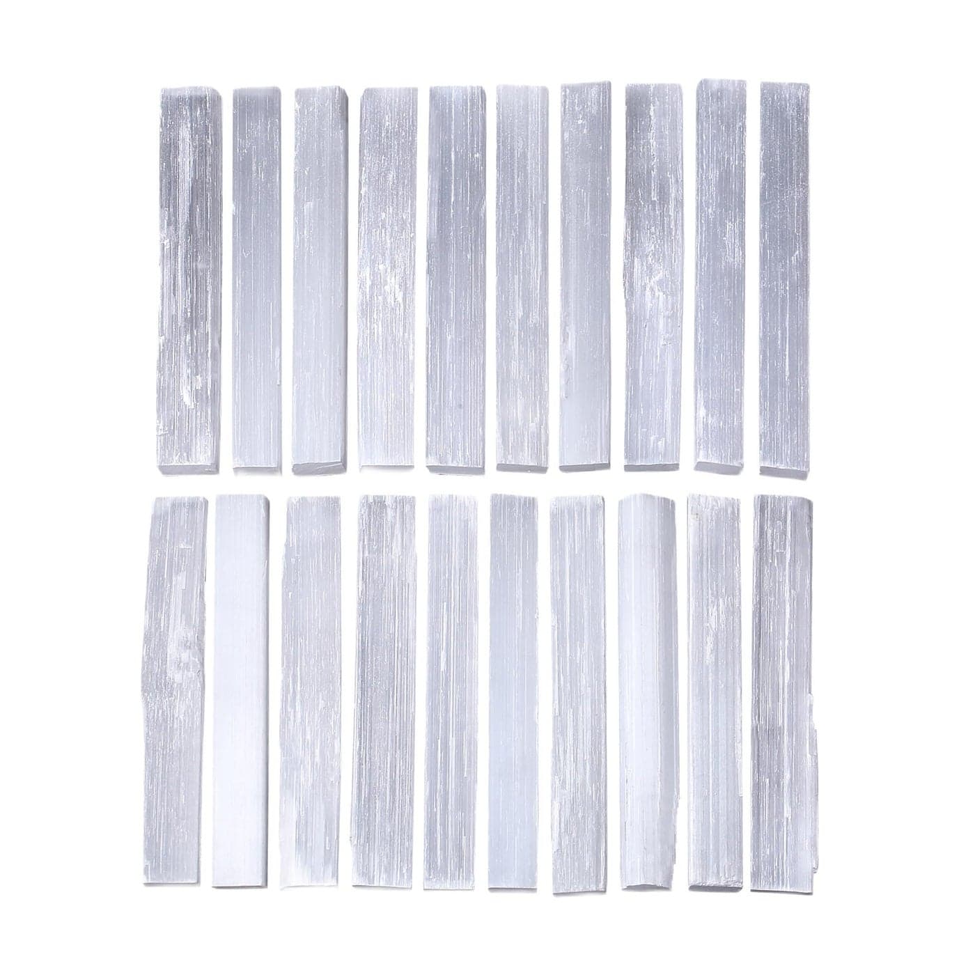 MAIBAOTA 4" Selenite Crystal Wand Selenite Sticks Crystals Bulk Selenite Charging Plate Reiki Metaphysical Supplies Wicca Altar Supplies Crystal for Witchcraft 12 Pcs
