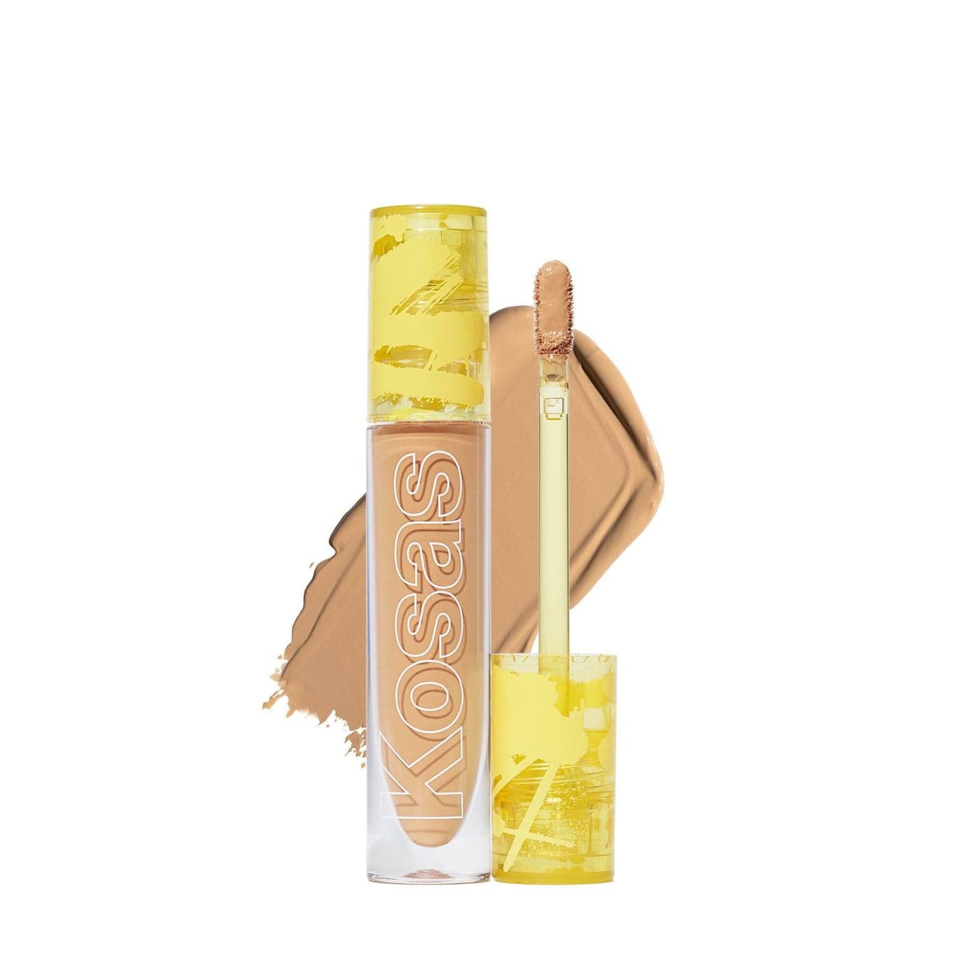 Kosas Revealer Concealer Medium Coverage Makeup with Hyaluronic Acid Conceals Dark Circles Under Eyes Dark Spots and Blemishes Brightens Hydrates LongLasting Vegan Tone 65 O