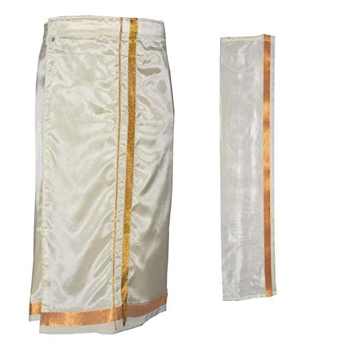 AMIRTHA FASHION Boys KANCHIPURAM PATTU DHOTI (10-11 YEARS_AMFKPD11_36)