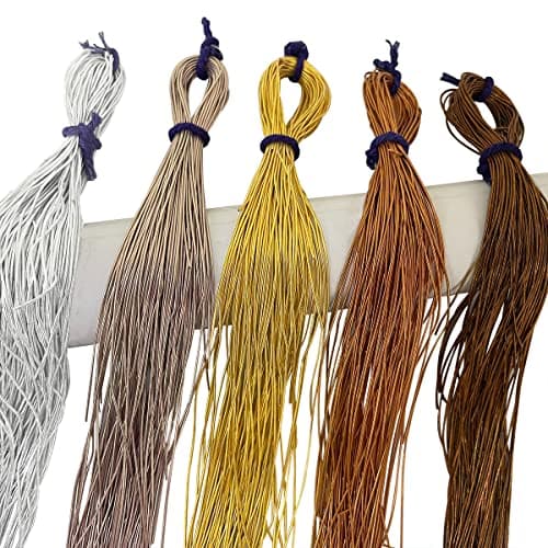 EmbroideryMaterial 1MM Thick Shiny Metallic Bullion Dabka Wire for Embroidery, Jewelry Making, Zardosi Work – French Copper Wire (5 Colors Combo, 100 Grams Total, 20 Grams Each)
