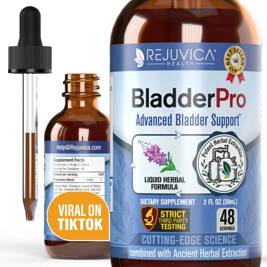 Rejuvica Health BladderPro for Men and Women Bladder Support Supplement Liquid Delivery for Better Absorption Pumpkin Seed Uva Ursi Goldenrod and More
