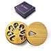 Bamboo Wood Weekly Pill Organizer for Medicine Vitamin Supplement Arthritis Friendly 7Day Pill Box Medium Container Holder Daily Portable Travel Pill Case Keeper Dispenser