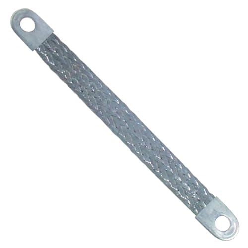 Sherco-Auto 12" Inch 4 Gauge Braided Bonding Strap Fits 3/8" Stud - Made in USA