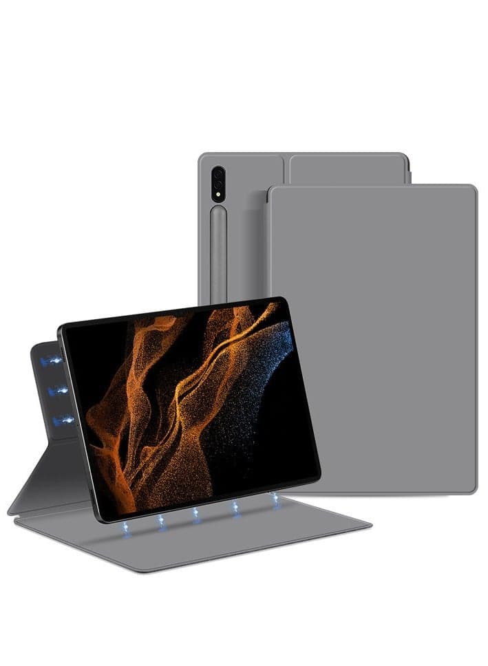 Samsung Tab S10+/S9FE plus/S9 Plus 12.4 inch/X810 Ultra-thin Smart Magnetic Protective Case with Pen Slot Leather Case Sleep Wake