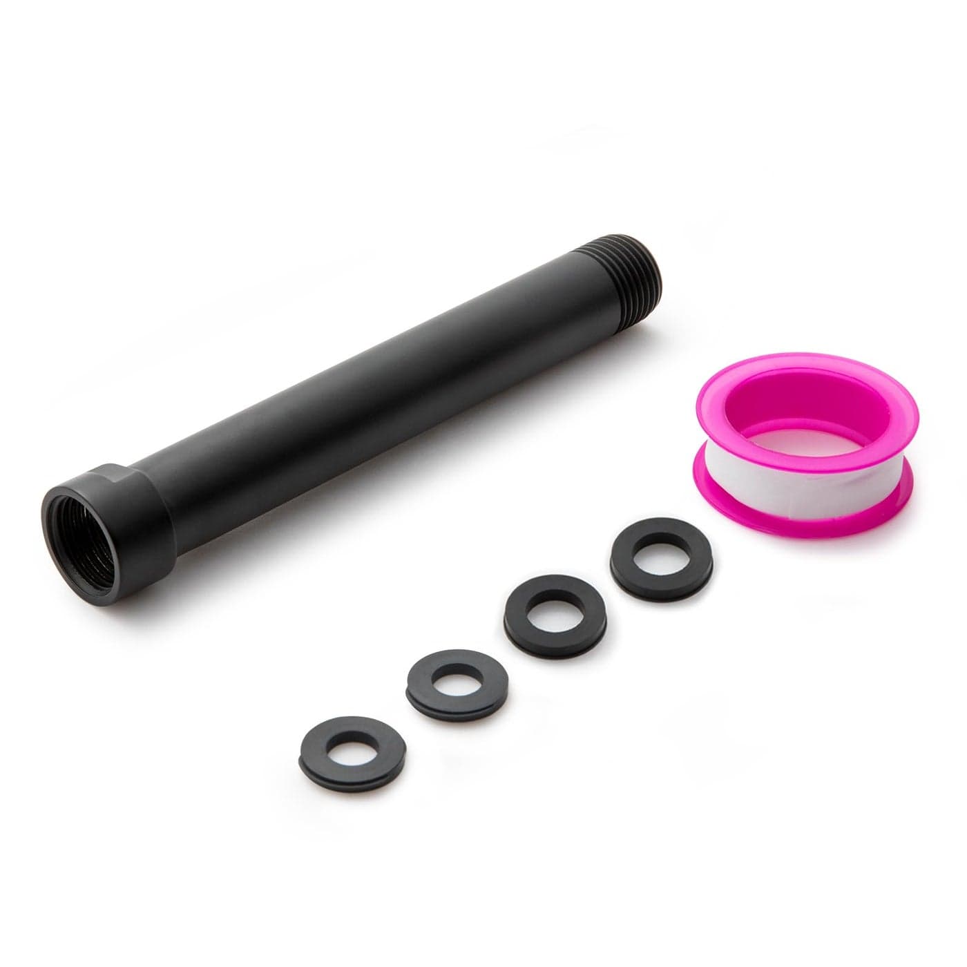 OFFO Shower Head Extension Arm Shower Arm Extension Shower Head Extender Made of 304 Stainless Steel Shower Pipe Extension Matte Black 6 in