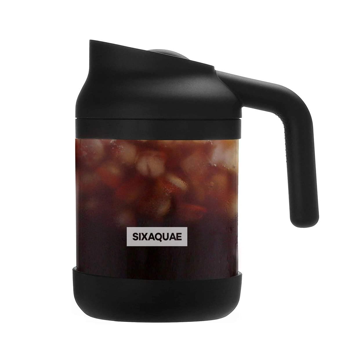 SIXAQUAE Cold Brew Coffee Maker Stainless Steel Strainer LargeDurable Iced Coffee Maker Cold Brew PitcherDishwasher Safe 38 Oz Iced Tea Maker