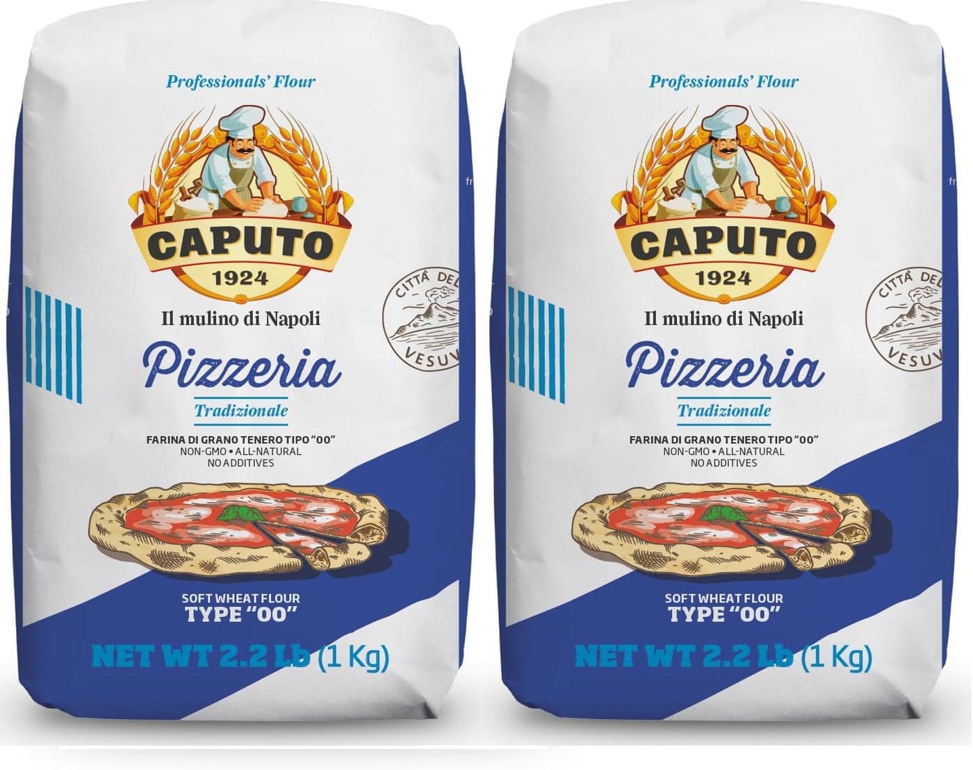 Caputo Pizzeria 00 Flour - 2.2 LB Pack of 2