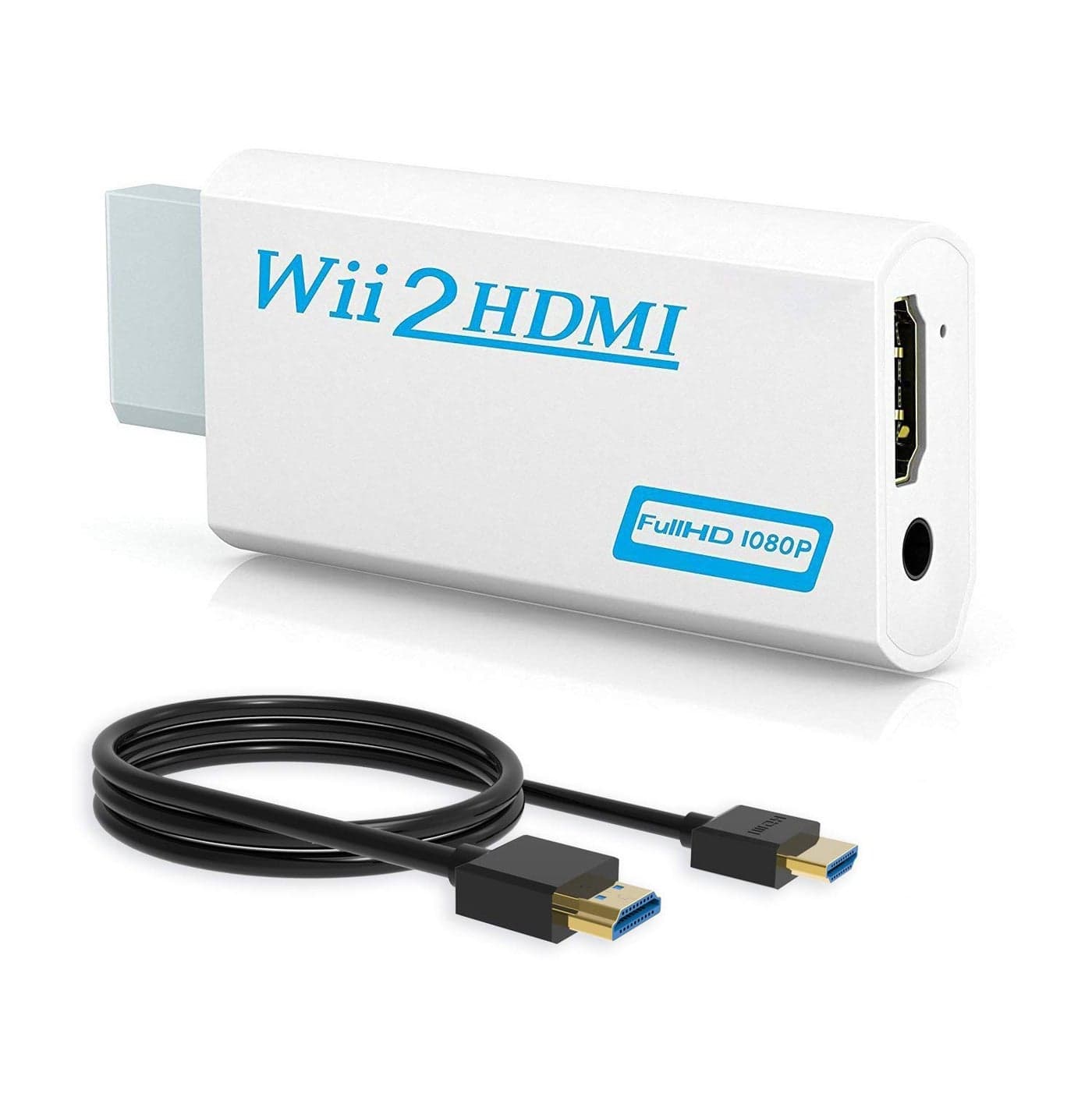 WENTER Wii to HDMI Converter, Adapter, 1080p 720p Connector, Video & 3.5mm Audio, HDMI Cable, Electronic Adapter, Video Converters