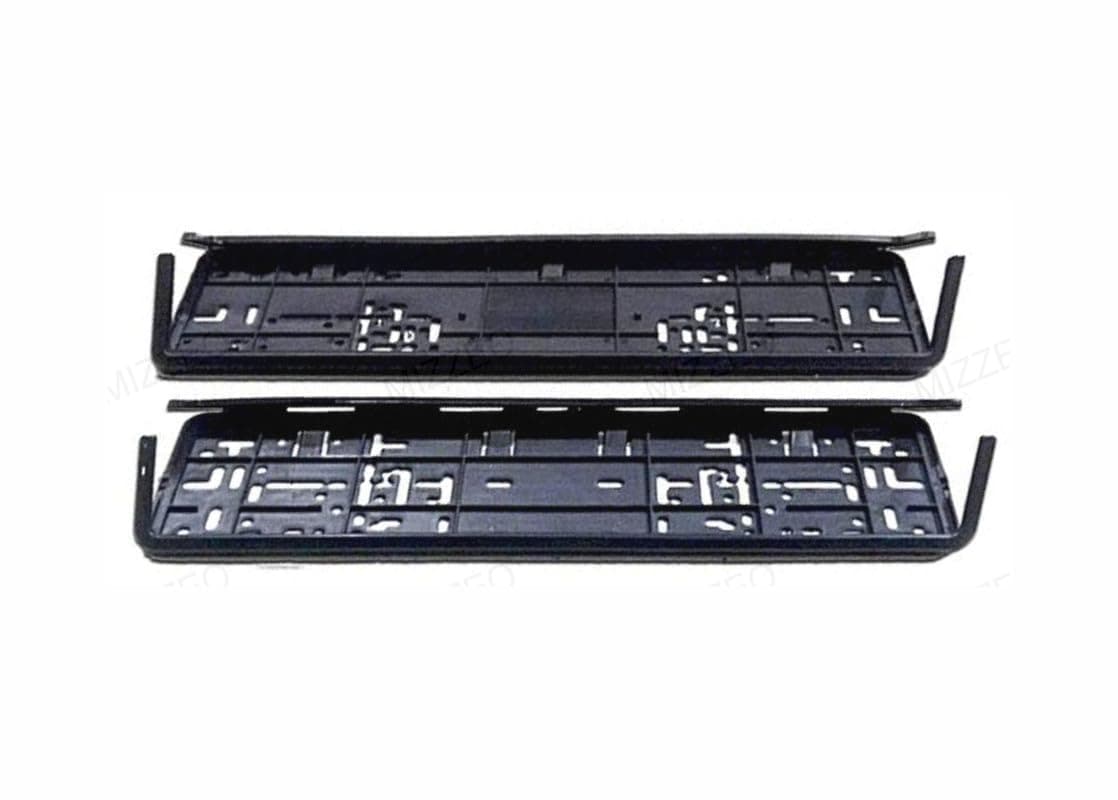 MIZZEO Universal Car Black License/Number Plate Holders Brackets (Pack of 2) Black Compatible with Hyundai Venue