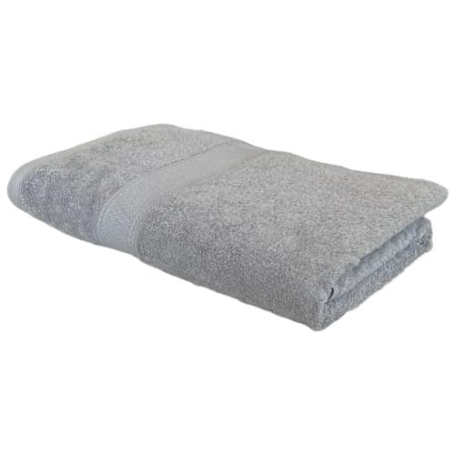 PatPug 100% Indian Ultra Soft Cotton 500 GSM Highly Absorbent, Fade Resistant, Quick Drying Large Bath Towel (Silver Grey)