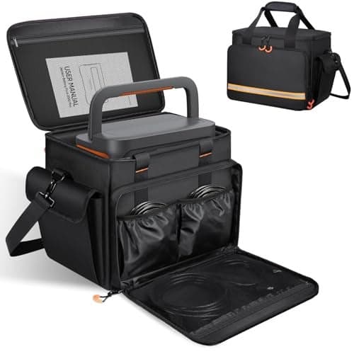 Wigojoy Portable Station Bag Compatible with Jackery Explorer 1000 V2/1000,with Plenty of Room for Accessories, Waterproof and Non-slip Bottom, and Abrasion-resistant Nylon Fabric
