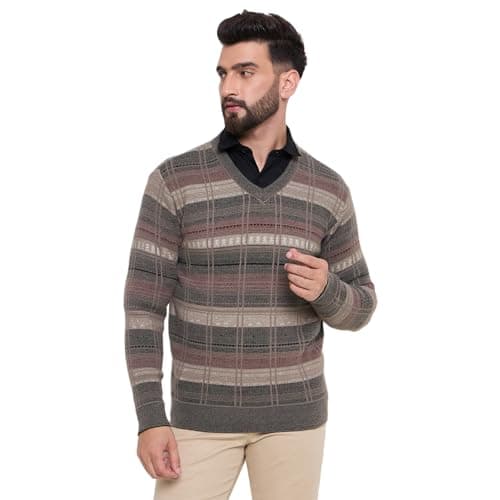 Duke Stardust Men Full Sleeve Sweater (SDS2278_Mouse_XL)