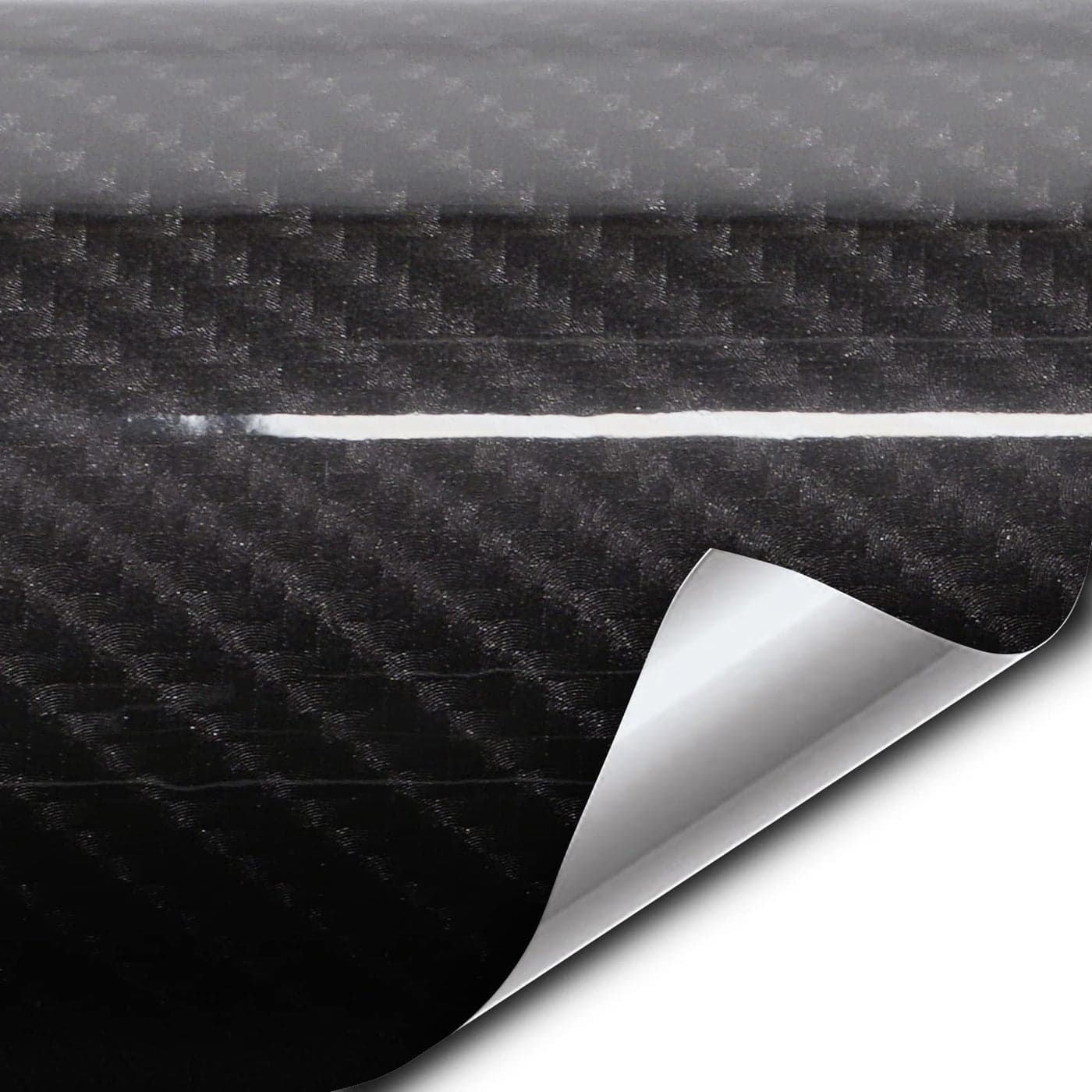 VViViD Tek R HighGloss Carbon Fibre Vinyl Wrap AirRelease Adhesive Roll 3ft x 5ft Black