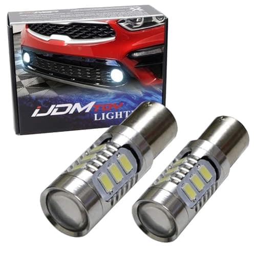 iJDMTOY White 1156 7506 Replacement Light Bulbs Compatible with 2019-2021 Kia Forte Sedan FE L LX LXS Models D.R.L
